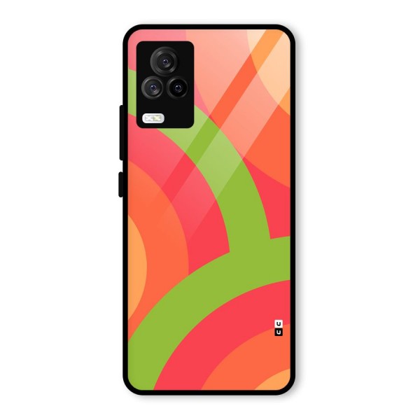 Rounded Shapes Glass Back Case for Vivo iQOO 7 Legend 5G