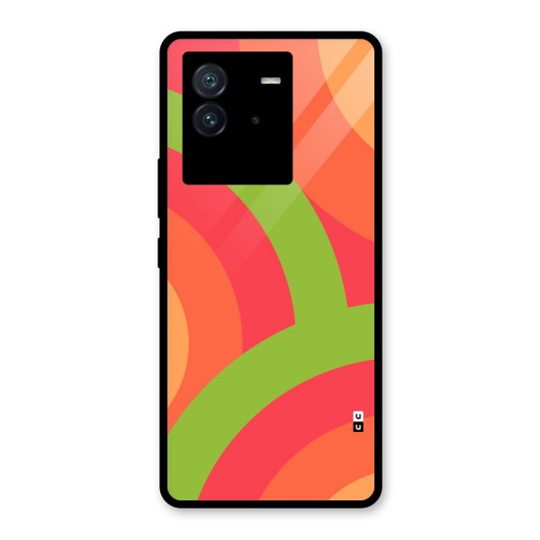 Rounded Shapes Glass Back Case for Vivo iQOO Neo 6 5G