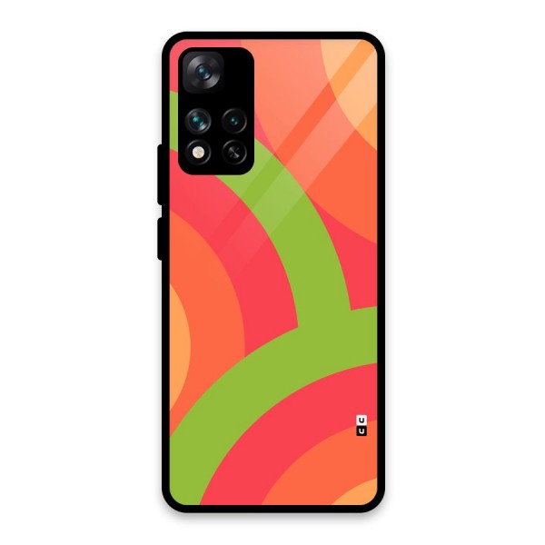 Rounded Shapes Glass Back Case for Xiaomi 11i 5G