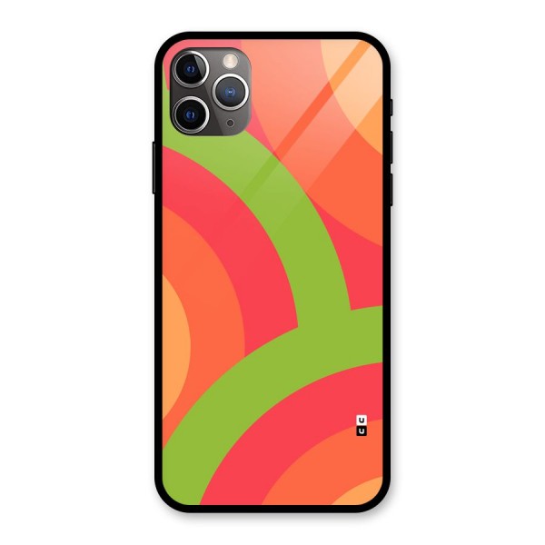 Rounded Shapes Glass Back Case for iPhone 11 Pro Max