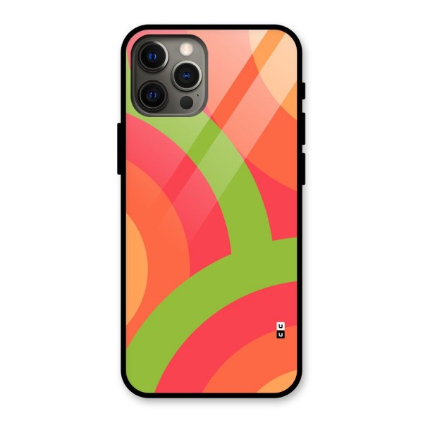 Rounded Shapes Glass Back Case for iPhone 12 Pro Max