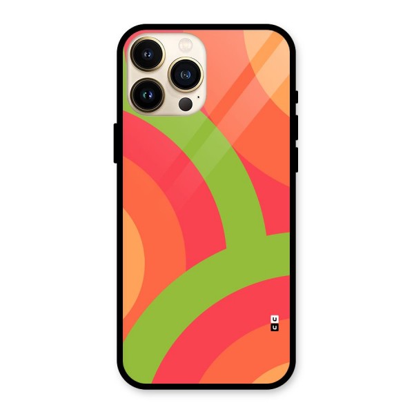 Rounded Shapes Glass Back Case for iPhone 13 Pro Max