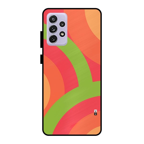 Rounded Shapes Metal Back Case for Galaxy A72