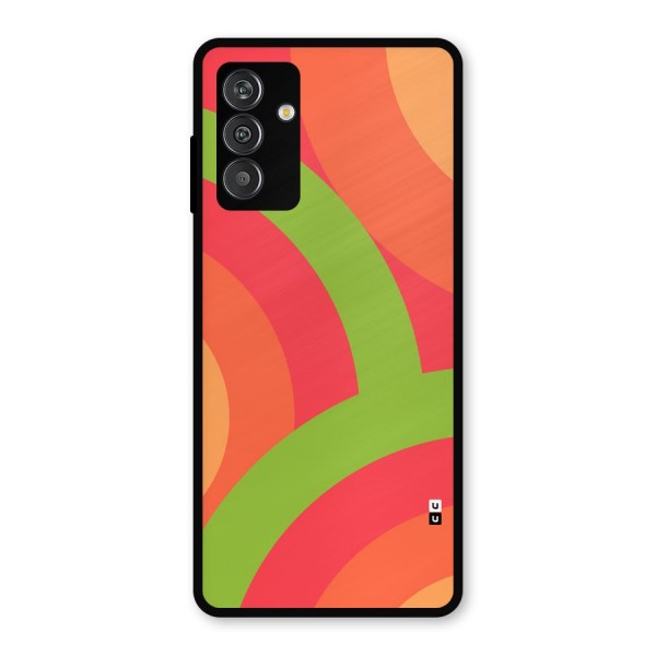 Rounded Shapes Metal Back Case for Galaxy F13