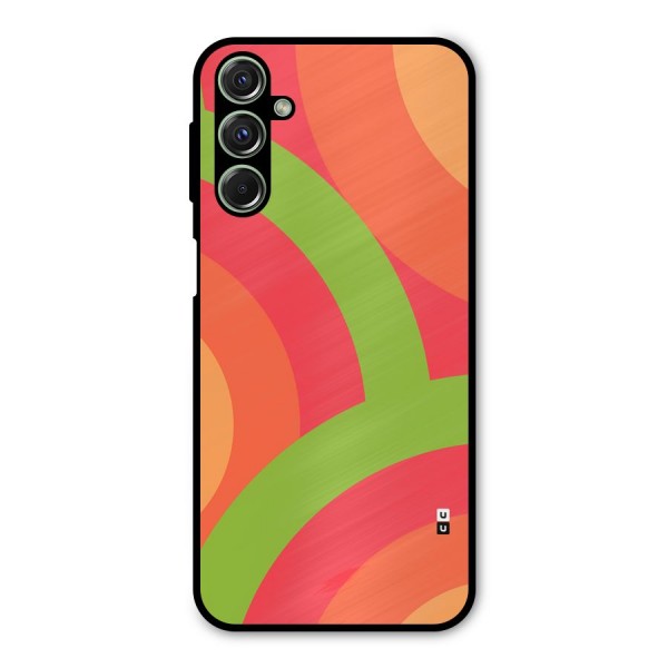 Rounded Shapes Metal Back Case for Galaxy F34