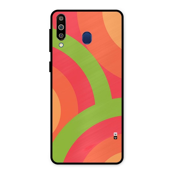 Rounded Shapes Metal Back Case for Galaxy M30