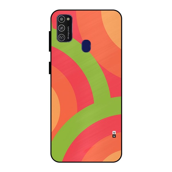Rounded Shapes Metal Back Case for Galaxy M30s