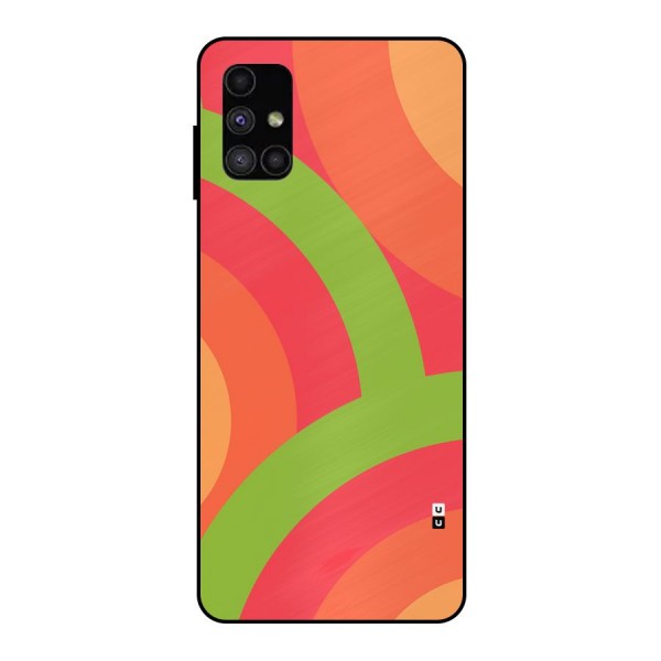 Rounded Shapes Metal Back Case for Galaxy M51