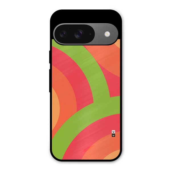 Rounded Shapes Metal Back Case for Google Pixel 9