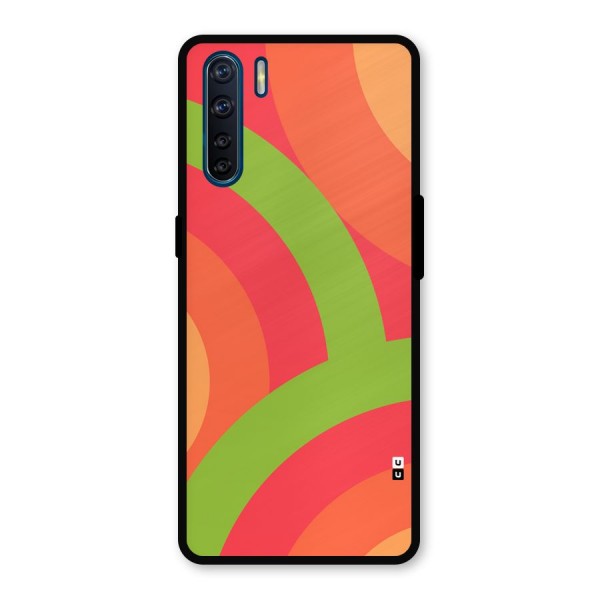 Rounded Shapes Metal Back Case for Oppo F15