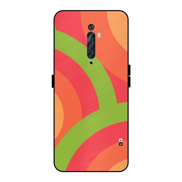 Rounded Shapes Metal Back Case for Oppo Reno2 F