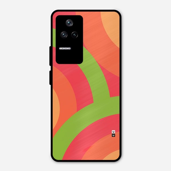 Rounded Shapes Metal Back Case for Poco F4 5G