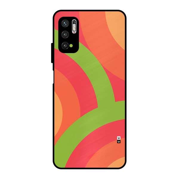 Rounded Shapes Metal Back Case for Poco M3 Pro 5G