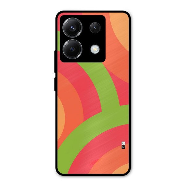Rounded Shapes Metal Back Case for Poco X6
