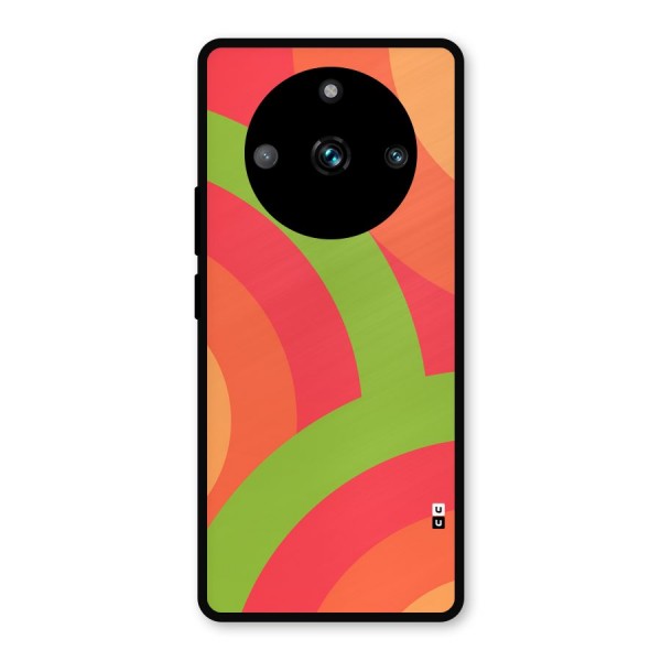 Rounded Shapes Metal Back Case for Realme 11 Pro