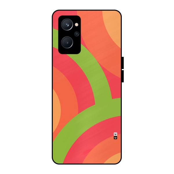 Rounded Shapes Metal Back Case for Realme 9i 5G