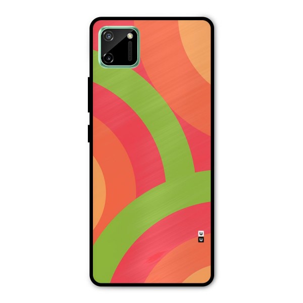 Rounded Shapes Metal Back Case for Realme C11