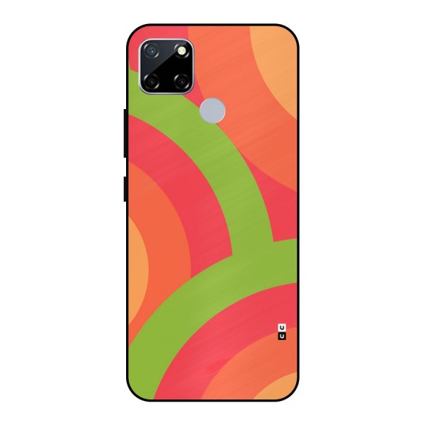 Rounded Shapes Metal Back Case for Realme Narzo 30A