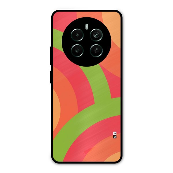 Rounded Shapes Metal Back Case for Realme Narzo 70 Pro