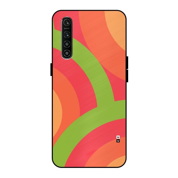 Rounded Shapes Metal Back Case for Realme XT