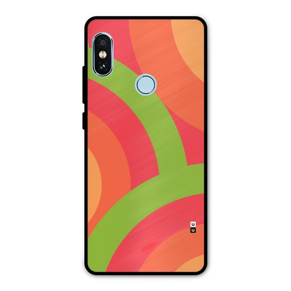 Rounded Shapes Metal Back Case for Redmi Note 5 Pro