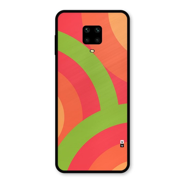 Rounded Shapes Metal Back Case for Redmi Note 9 Pro Max