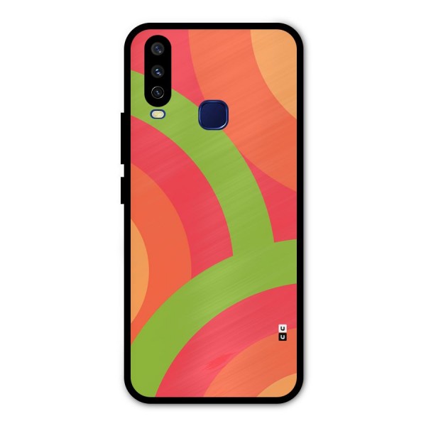 Rounded Shapes Metal Back Case for Vivo U10