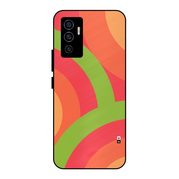 Rounded Shapes Metal Back Case for Vivo V23e