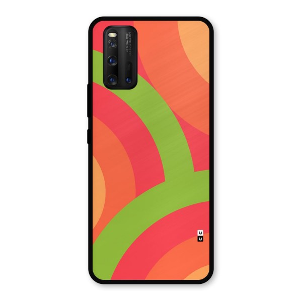 Rounded Shapes Metal Back Case for iQOO 3