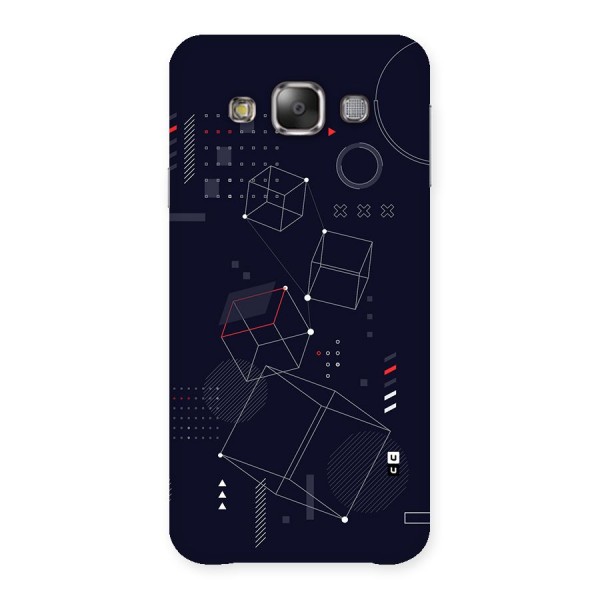 Royal Abstract Shapes Back Case for Galaxy E7