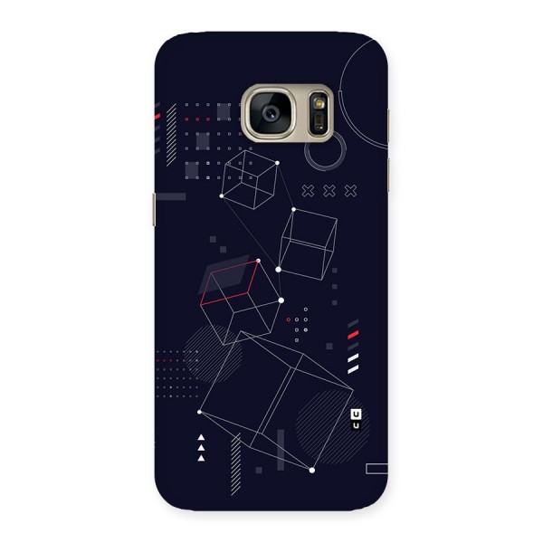 Royal Abstract Shapes Back Case for Galaxy S7