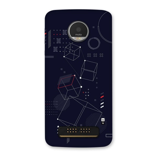 Royal Abstract Shapes Back Case for Moto Z Play