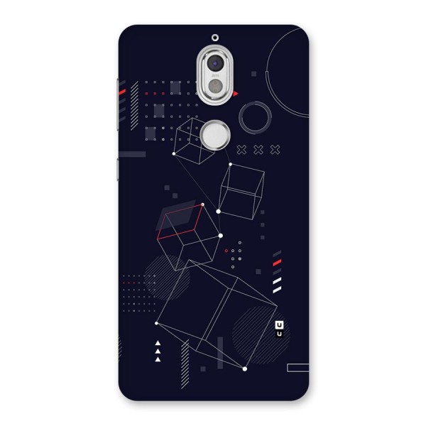 Royal Abstract Shapes Back Case for Nokia 7