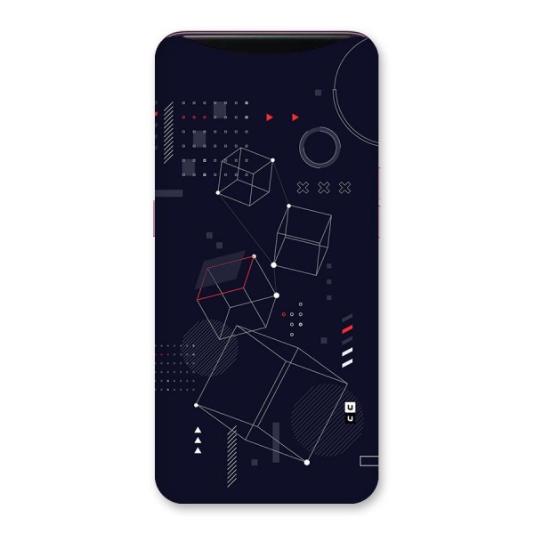Royal Abstract Shapes Back Case for Oppo Find X