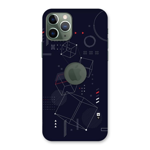 Royal Abstract Shapes Back Case for iPhone 11 Pro Logo Cut