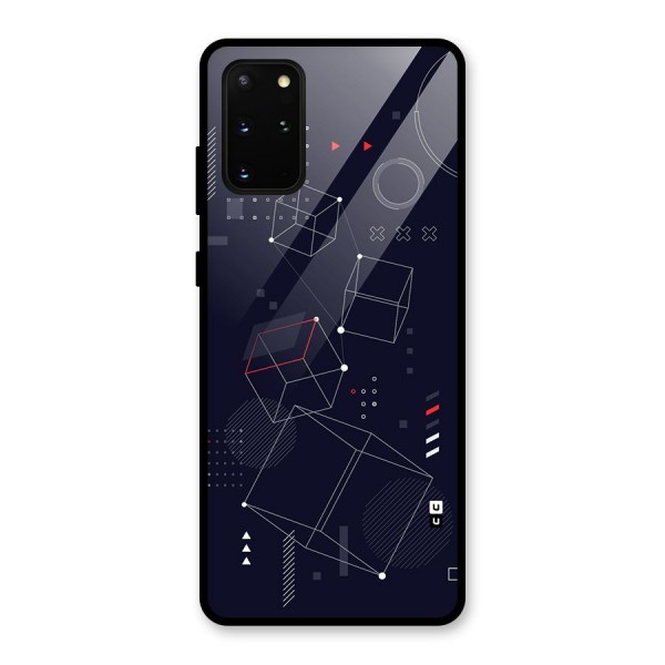 Royal Abstract Shapes Glass Back Case for Galaxy S20 Plus