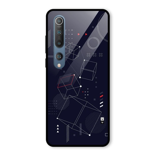 Royal Abstract Shapes Glass Back Case for Mi 10