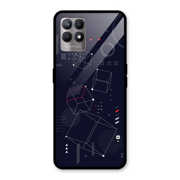 Royal Abstract Shapes Glass Back Case for Realme Narzo 50