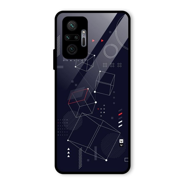 Royal Abstract Shapes Glass Back Case for Redmi Note 10 Pro Max