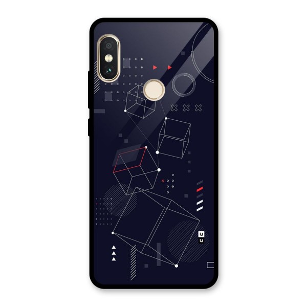 Royal Abstract Shapes Glass Back Case for Redmi Note 5 Pro