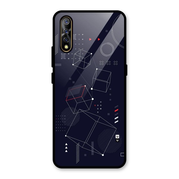 Royal Abstract Shapes Glass Back Case for Vivo S1