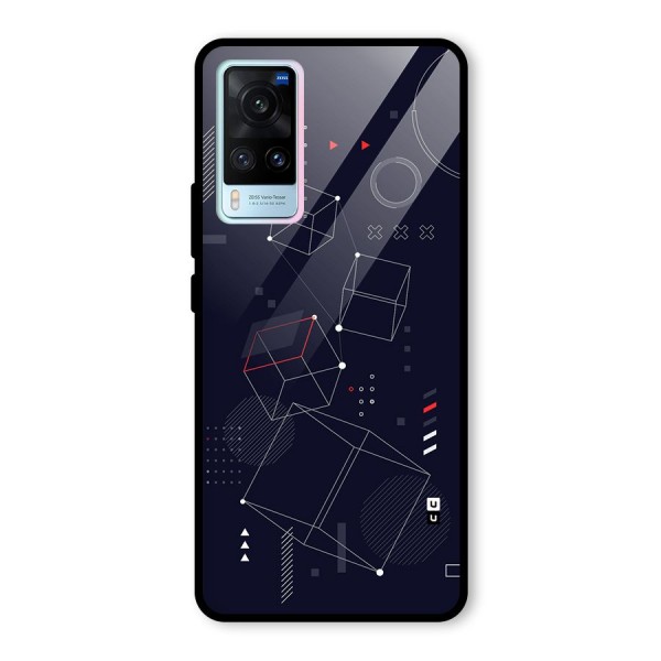 Royal Abstract Shapes Glass Back Case for Vivo X60