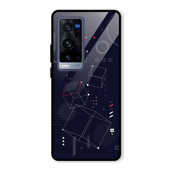 Royal Abstract Shapes Glass Back Case for Vivo X60 Pro Plus