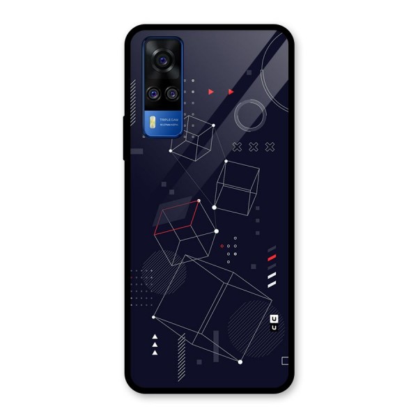 Royal Abstract Shapes Glass Back Case for Vivo Y51