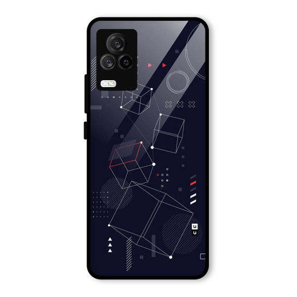 Royal Abstract Shapes Glass Back Case for Vivo iQOO 7 Legend 5G