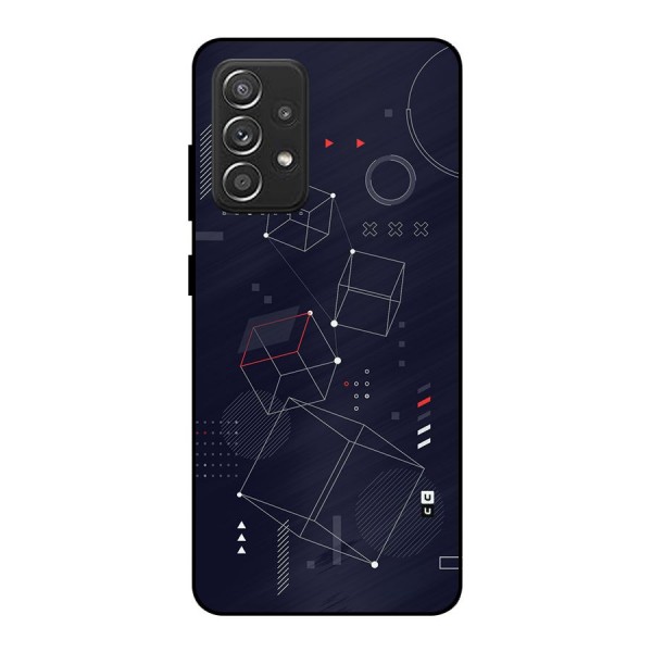 Royal Abstract Shapes Metal Back Case for Galaxy A52