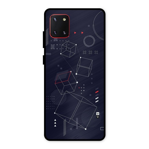 Royal Abstract Shapes Metal Back Case for Galaxy Note 10 Lite