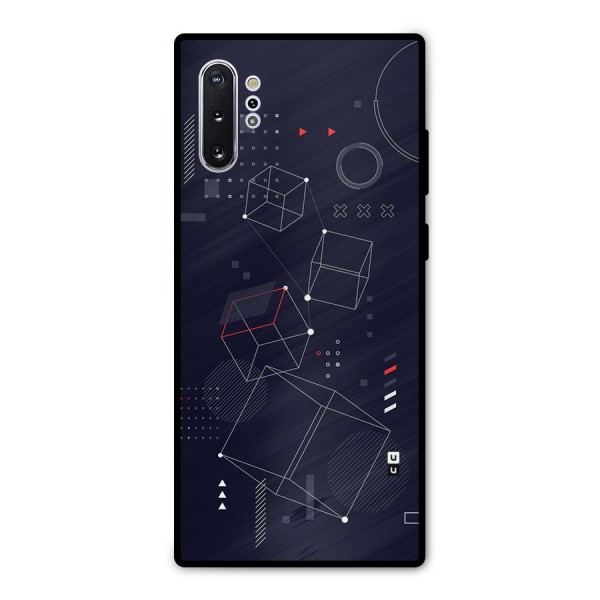 Royal Abstract Shapes Metal Back Case for Galaxy Note 10 Plus