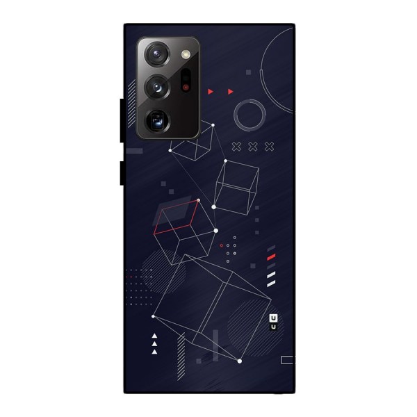 Royal Abstract Shapes Metal Back Case for Galaxy Note 20 Ultra
