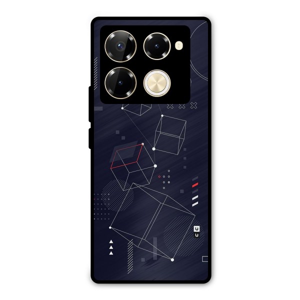 Royal Abstract Shapes Metal Back Case for Infinix Note 40 Pro Plus